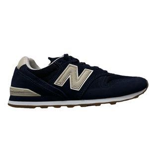 New Balance Blue and Cream Retro Sneakers